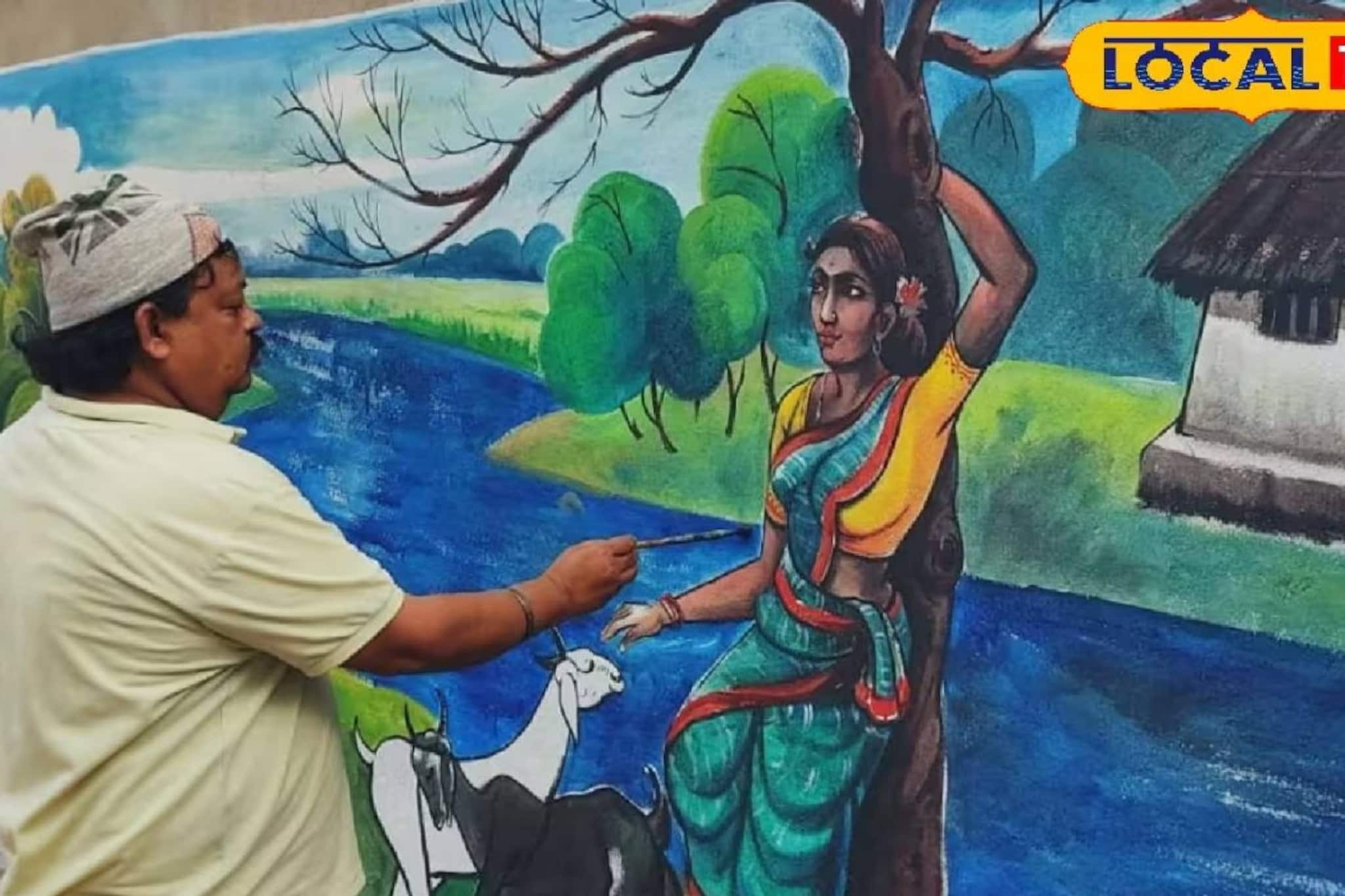 রং-তুলিতে সচেতনতার বার্তা! জঙ্গলে আগুন রুখতে অভিনব উদ্যোগ