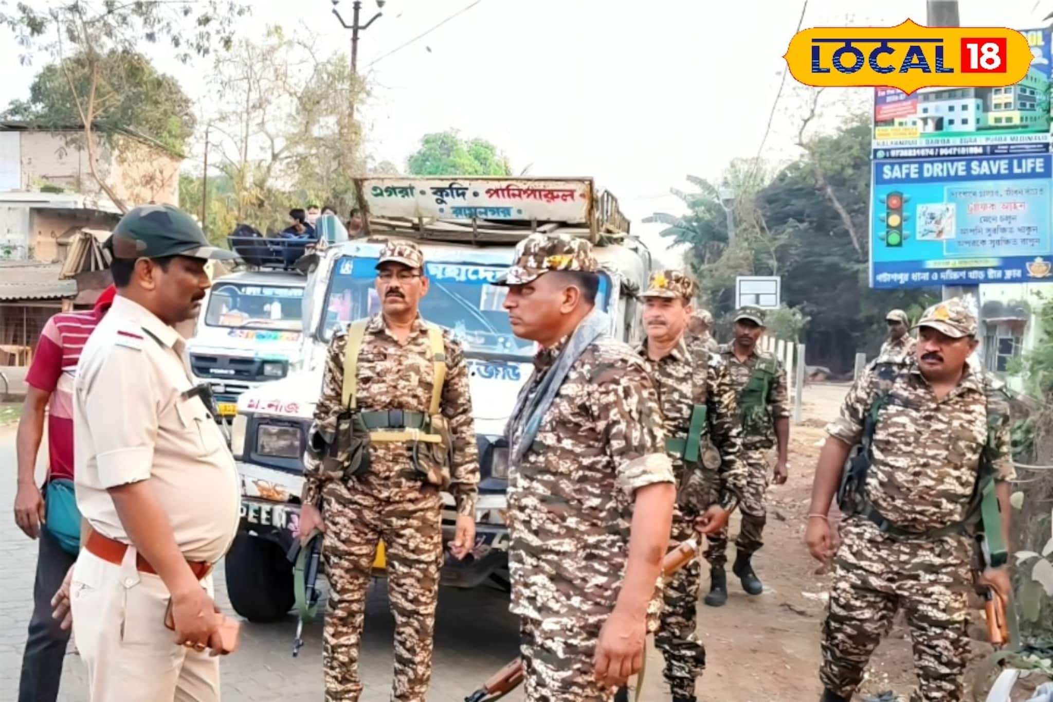 ভোটের আগেই অ্যাকশন মুডে কেন্দ্রীয় বাহিনী! শুরু হয়েছে এরিয়া ডমিনেশন, বাড়ি বাড়ি গিয়ে খোঁজ ভোটের আগেই অ্যাকশন মুডে কেন্দ্রীয় বাহিনী! শুরু হয়েছে এরিয়া ডমিনেশন, বাড়ি বাড়ি গিয়ে খোঁজ