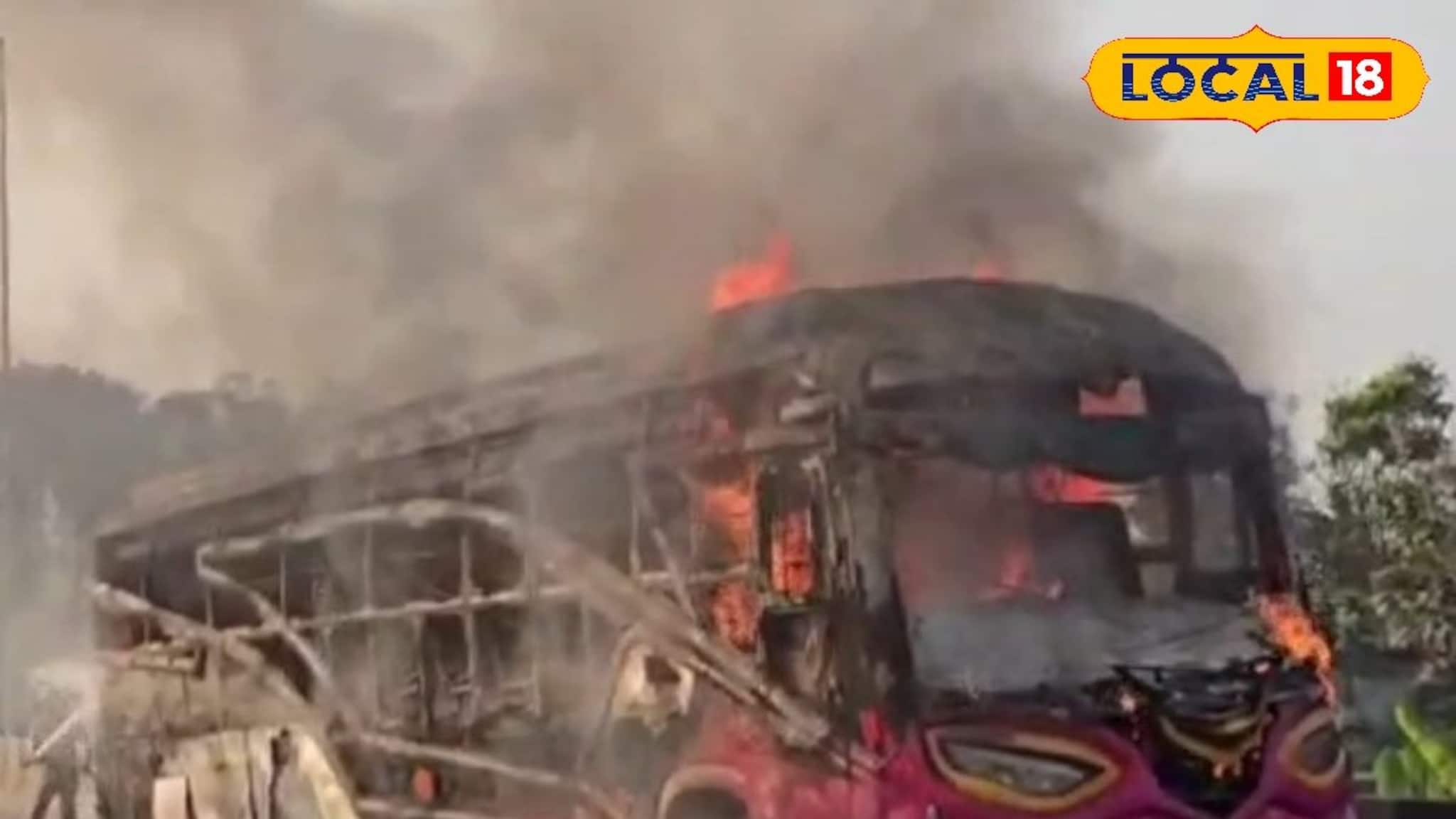 দাউদাউ করে জ্বলল বাস! অল্পের জন্য রক্ষা পেলেন ৪৮ জন বরযাত্রী, নেপথ্যে এক বাইক আরোহী