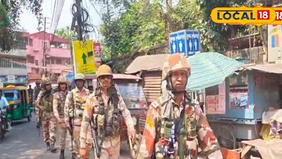 বারুইপুর রাস্তায় নামল কেন্দ্রীয় বাহিনী