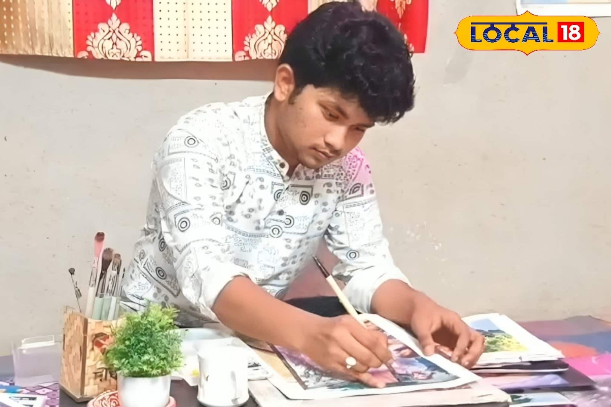 কর্পোরেট চাকরি নয়, রং-তুলিই জীবন! কলেজ পড়ুয়ার প্রতিভা অবাক করবে