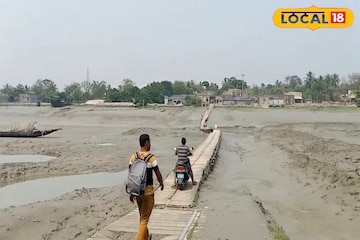 শুকিয়ে কাঠ কাটাখালি নদী! পায়ে হেঁটে পারাপার হাসনাবাদে, সাংঘাতিক পরিস্থিতি