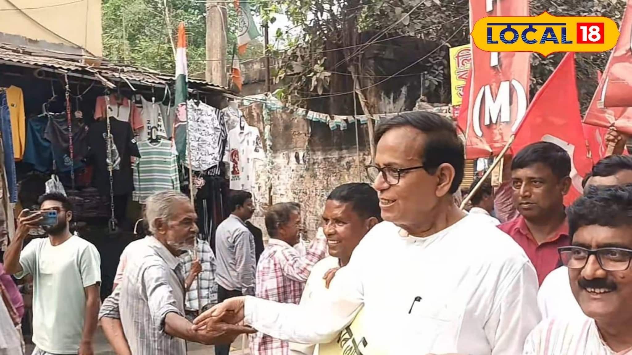 কংগ্রেস কর্মীদের সঙ্গে করমর্দন সেলিমের! ভোটের আবহে সৌজন্যের রাজনীতি বহরমপুরে