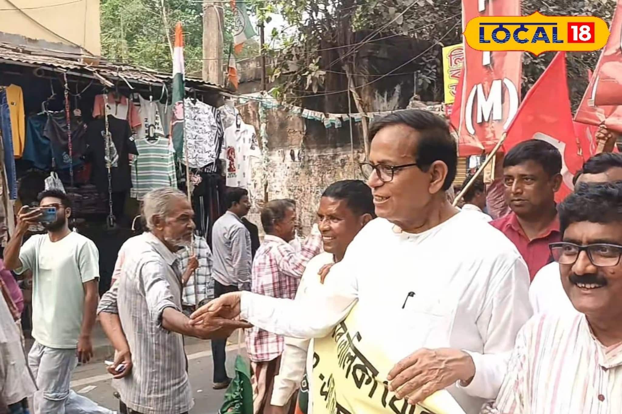 কংগ্রেস কর্মীদের সঙ্গে করমর্দন সেলিমের! ভোটের আবহে সৌজন্যের রাজনীতি বহরমপুরে