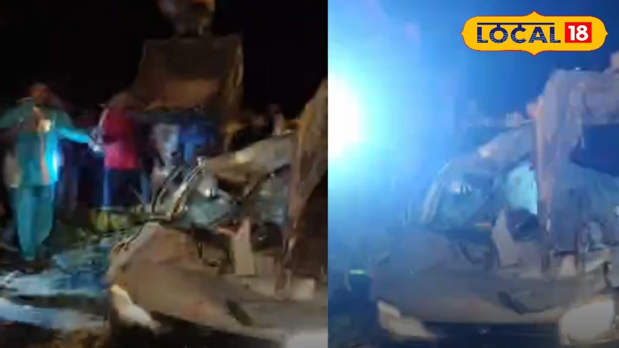 তাহেরপুরে আচমকা ঝড়ে গাছের ডাল পড়ে মৃত্যু এক, গুরুতর জখম গাড়িচালক