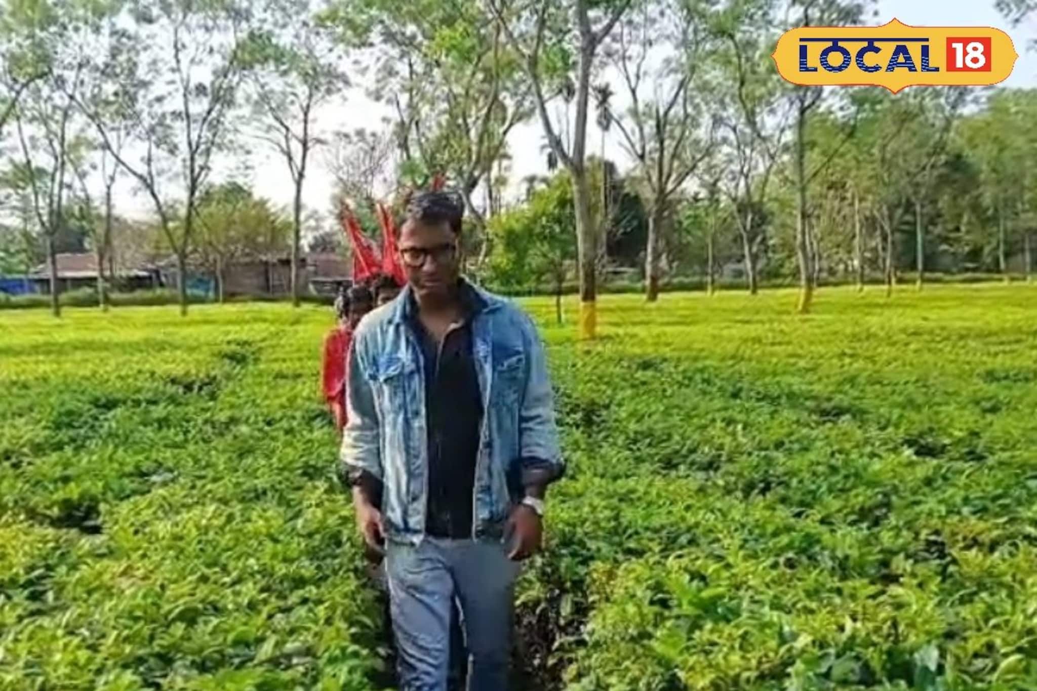 সবুজ চা বাগানে লাল পতাকা, জলপাইগুড়িতে প্রচারে বাম প্রার্থী দেবরাজ