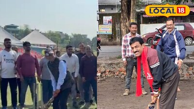 ক্রিকেট খেলতে ব্যস্ত দুই প্রার্থী