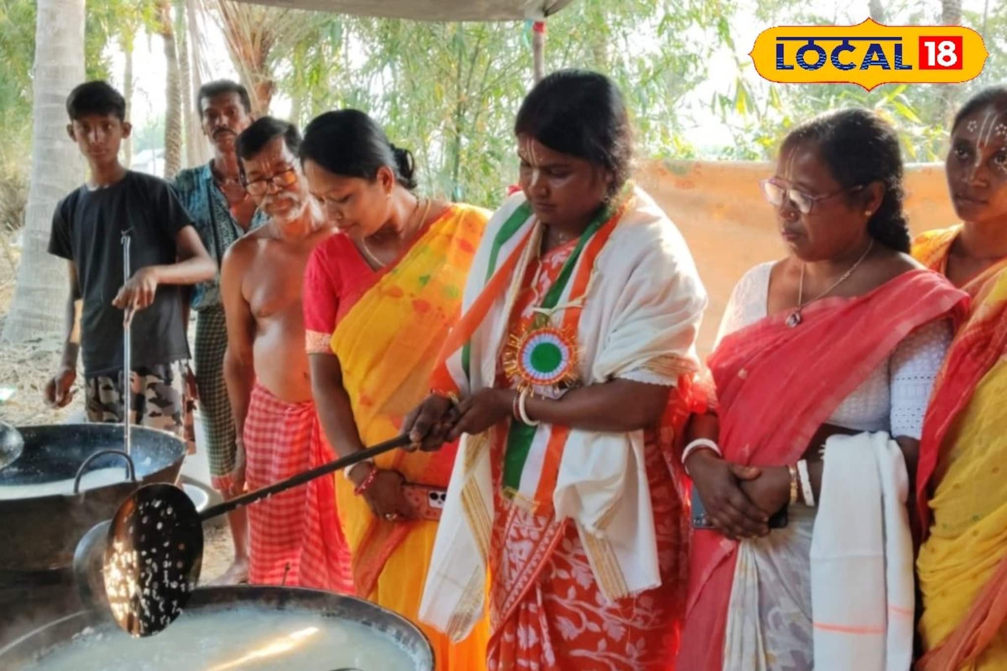 করলেন হরিনাম সংকীর্তন! ভোগ রান্না থেকে শুরু করে প্রসাদ বিতরণ, অন্য মেজাজে বিজেপি প্রার্থী রেখা পাত্র