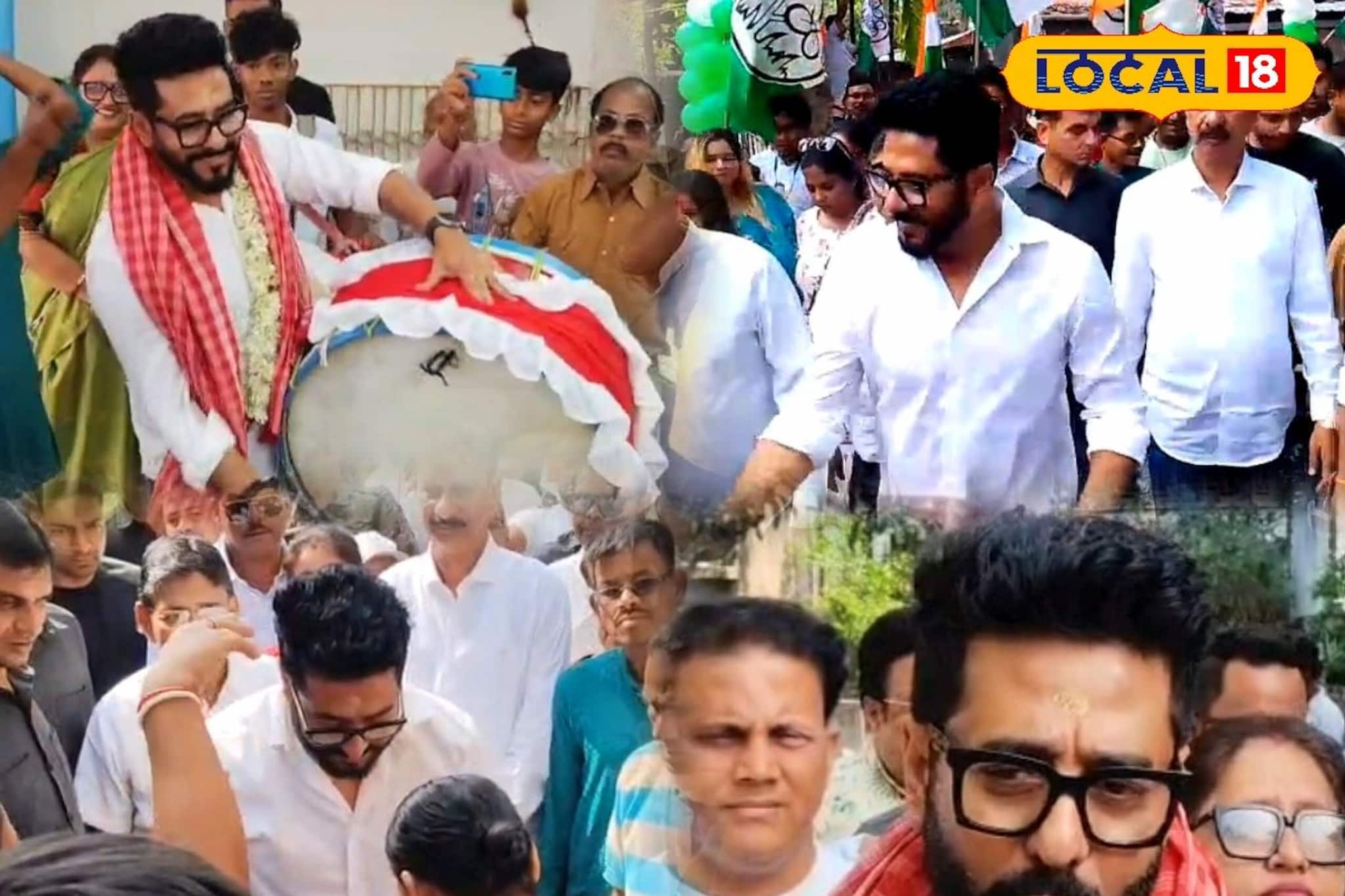 ঘোল মাখার পরামর্শ থেকে কীর্তন, বিধানসভা ভোটের জোরকদমে প্রচারে রাজ চক্রবর্তী