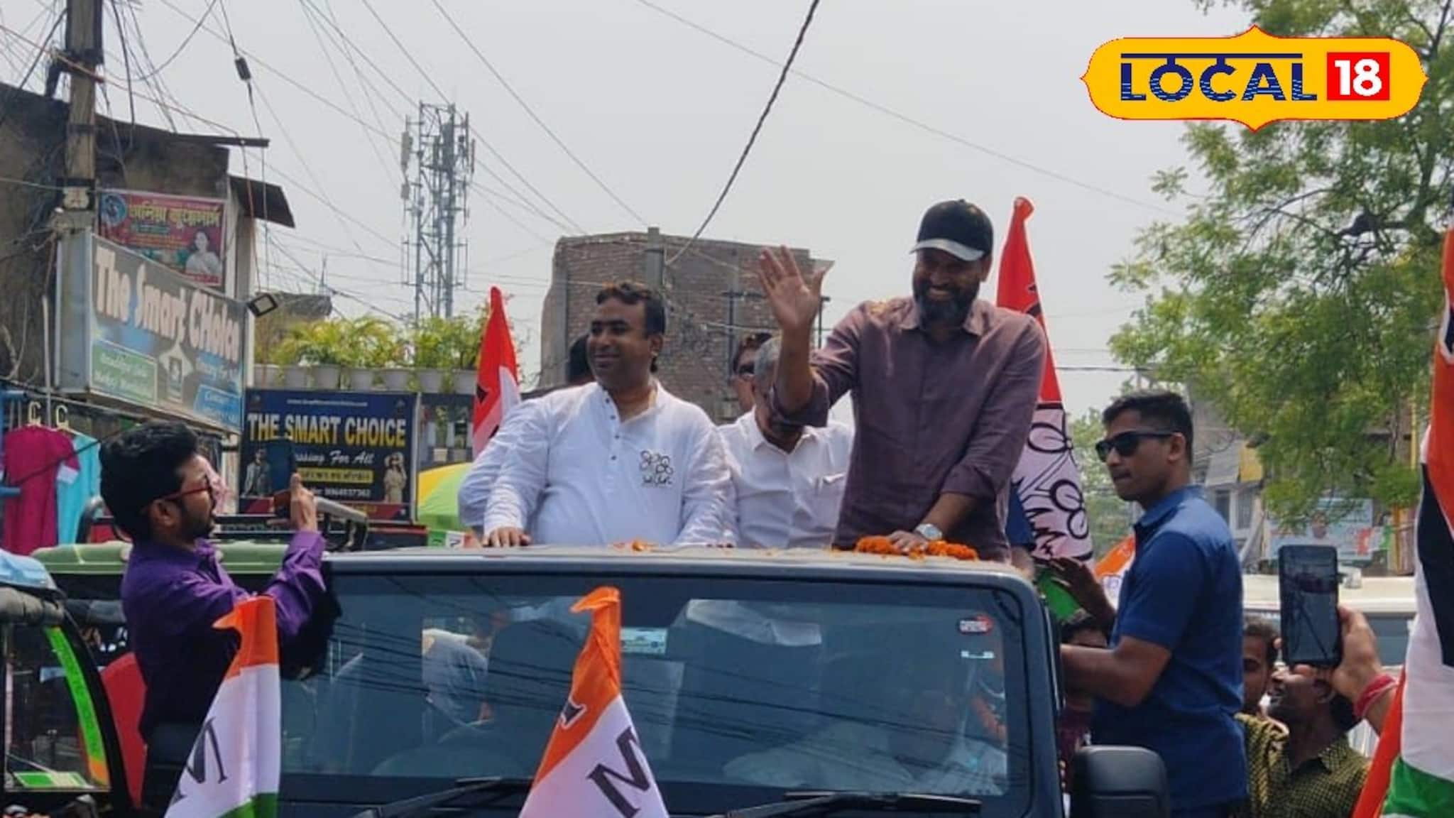 Yousuf Pathan Sixer: ময়দান আলাদা, বাইশ গজও আলাদা, বিধানসভা নির্বাচনের আগে প্রচারে ছক্কা হাঁকালেন পাঠান