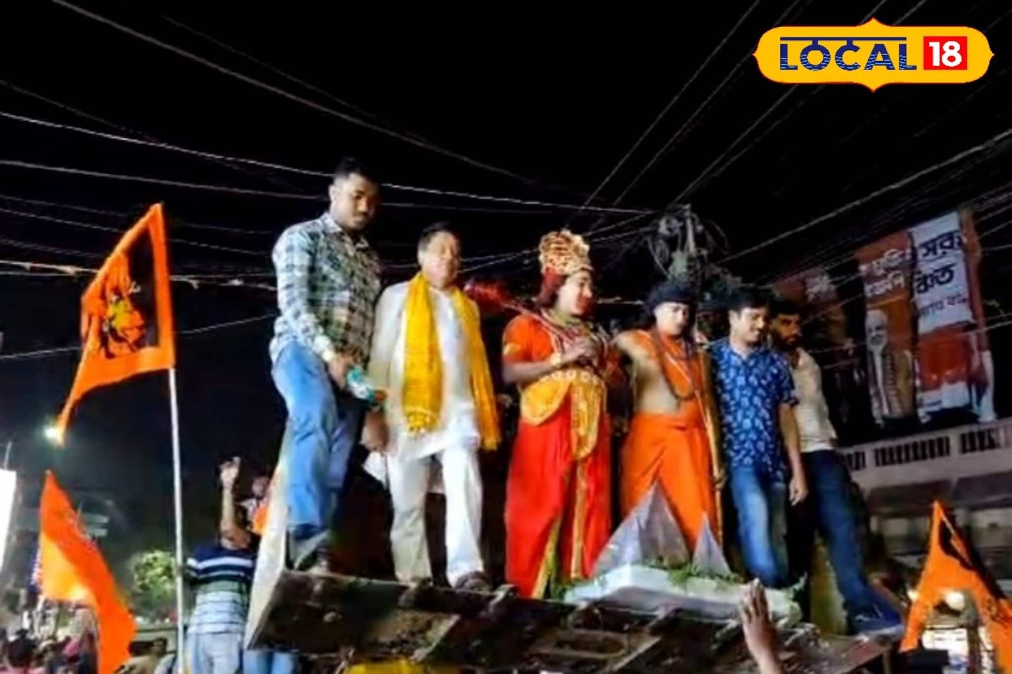 যেন বুলডোজার বাবা! উত্তরপ্রদেশের স্টাইলে হাবরায় প্রচার বিজেপি প্রার্থী দেবদাস মন্ডলের