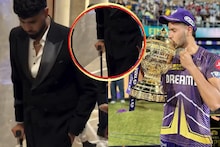 KKR Harshit Rana Walking With Stick: মনের জোরে এলেন অনুষ্ঠানে, এক হাতে ধরা লাঠি, হাঁটছেন পা টেনে টেনে, হর্ষিত রানার ভিডিও, কেকেআরের মন খারাপ