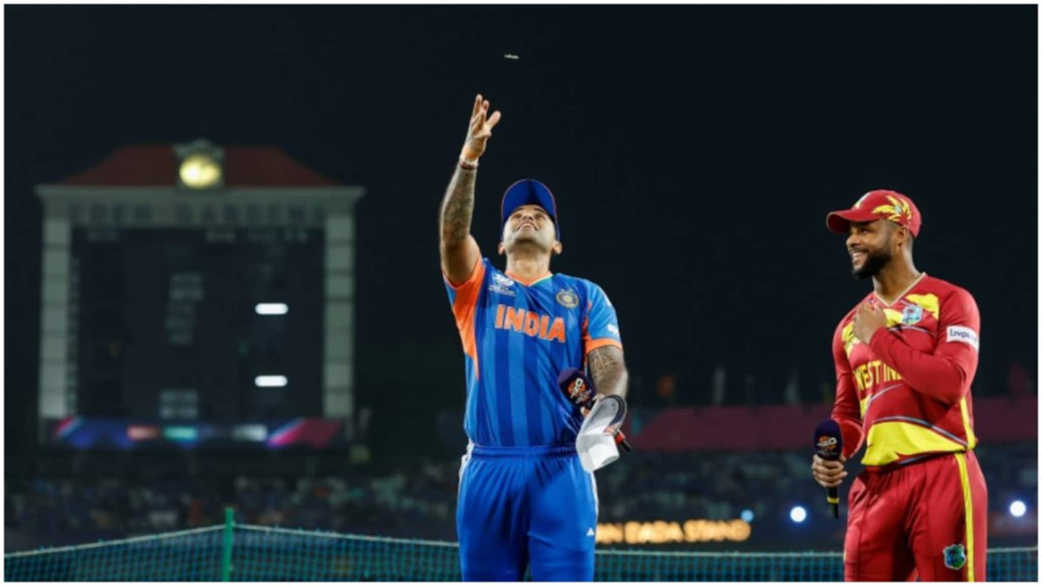 IND vs WI: মেগা ম্যাচে টস জিতল ভারত, প্রথমে বোলিংয়ের সিদ্ধান্ত, একাদশে কারা পেল সুযোগ? জেনে নিন বিস্তারিত IND vs WI: মেগা ম্যাচে টস জিতল ভারত, প্রথমে বোলিংয়ের সিদ্ধান্ত, একাদশে কারা পেল সুযোগ? জেনে নিন বিস্তারিত