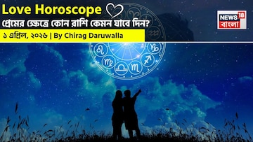 ১ এপ্রিল, ২০২৬- কেমন যাবে আজকের প্রেমজীবন, জানাচ্ছেন জ্যোতিষী চিরাগ দারুওয়ালা ১ এপ্রিল, ২০২৬- কেমন যাবে আজকের প্রেমজীবন, জানাচ্ছেন জ্যোতিষী চিরাগ দারুওয়ালা