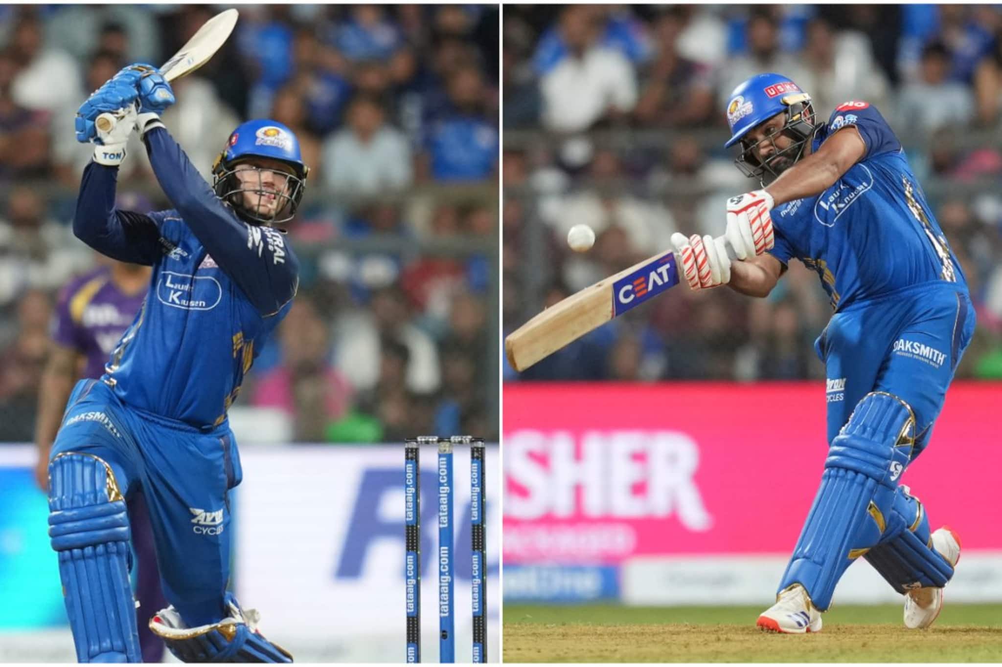 রোহিত-রিকলটন ব্যাটিং ঝড়ে ধরাশায়ী কেকেআর! ঘরের মাঠে সহজ জয় মুম্বই ইন্ডিয়ান্সের রোহিত-রিকলটন ব্যাটিং ঝড়ে ধরাশায়ী কেকেআর! ঘরের মাঠে সহজ জয় মুম্বই ইন্ডিয়ান্সের