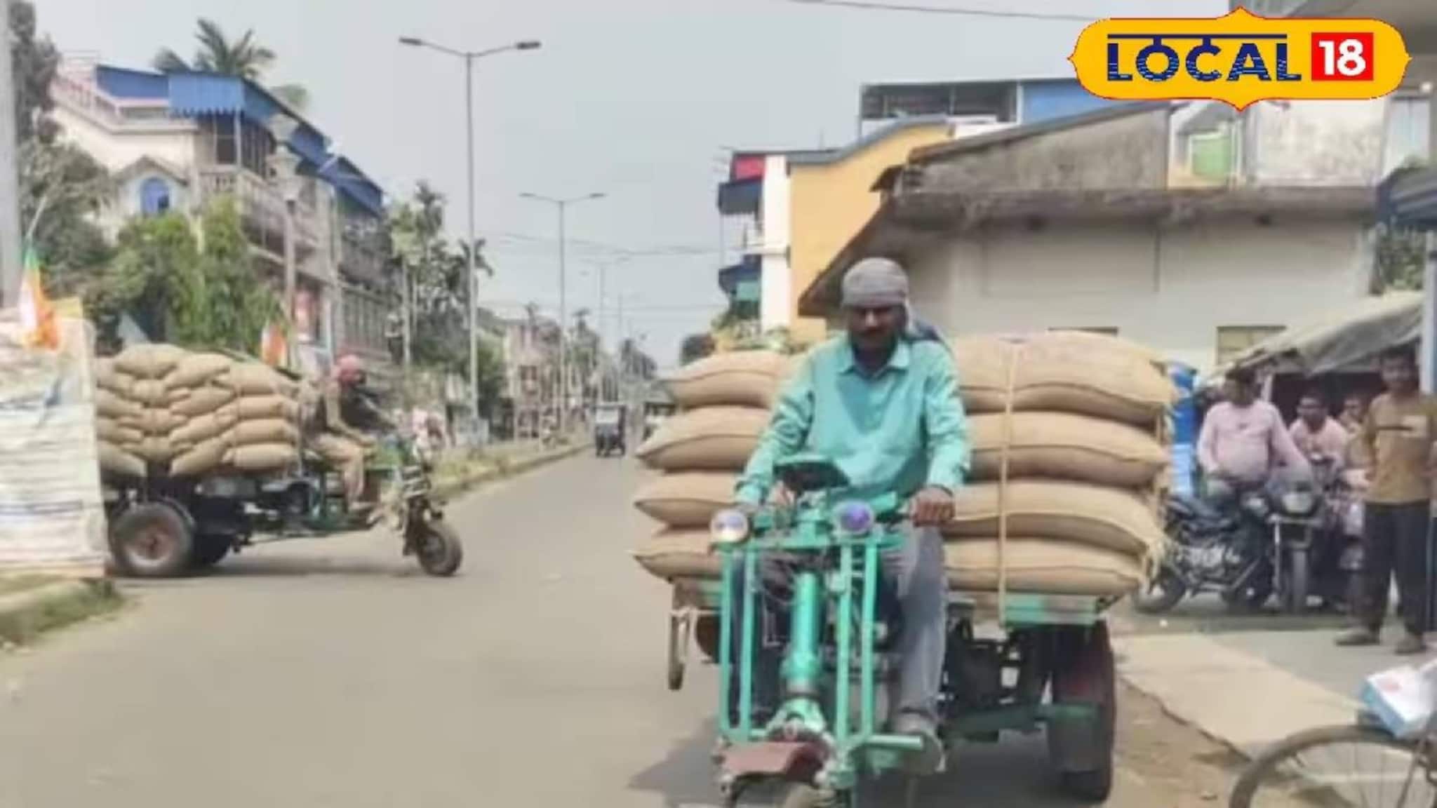 ভ্যানে করে রেশনের গম পাচারের চেষ্টা! গয়েশপুরে উদ্ধার এফসিআই-এর ৭২ বস্তা গম