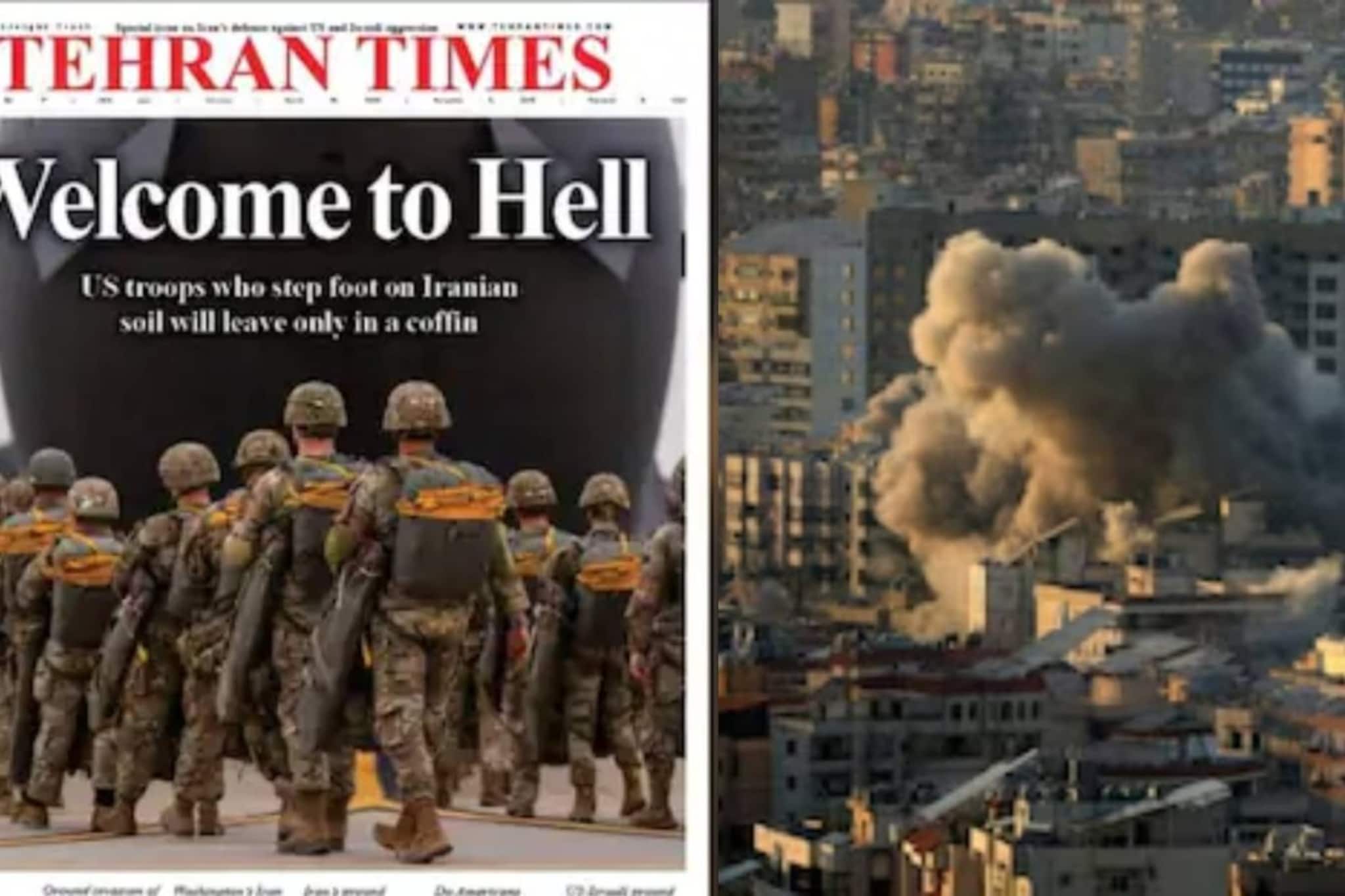 ‘নরকে স্বাগতম্! মার্কিন সেনারা শুধুমাত্র কফিনেই দেশে ফিরবে!’ আমেরিকার স্থল-অভিযানের পরিকল্পনাকে আক্রমণ ইরানি সংবাদপত্রে
