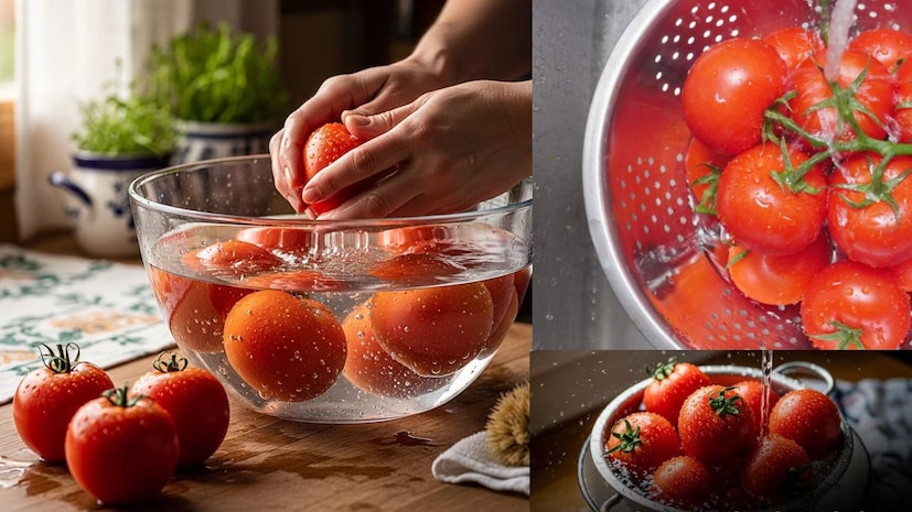 টম্যাটো ভারতীয় খাবারের একটি অপরিহার্য অংশ, স্যালাড থেকে শুরু করে চাটনি পর্যন্ত সবকিছুতেই ব্যবহৃত হয়। তবে, খাওয়ার আগে ভাল করে ধুয়ে নেওয়া অত্যন্ত গুরুত্বপূর্ণ। টম্যাটো ফসলে কীটনাশক ব্যবহার করা হলে, এতে কীটনাশক মিশ্রিত থাকতে পারে। টম্যাটো ভারতীয় খাবারের একটি অপরিহার্য অংশ, স্যালাড থেকে শুরু করে চাটনি পর্যন্ত সবকিছুতেই ব্যবহৃত হয়। তবে, খাওয়ার আগে ভাল করে ধুয়ে নেওয়া অত্যন্ত গুরুত্বপূর্ণ। টম্যাটো ফসলে কীটনাশক ব্যবহার করা হলে, এতে কীটনাশক মিশ্রিত থাকতে পারে।