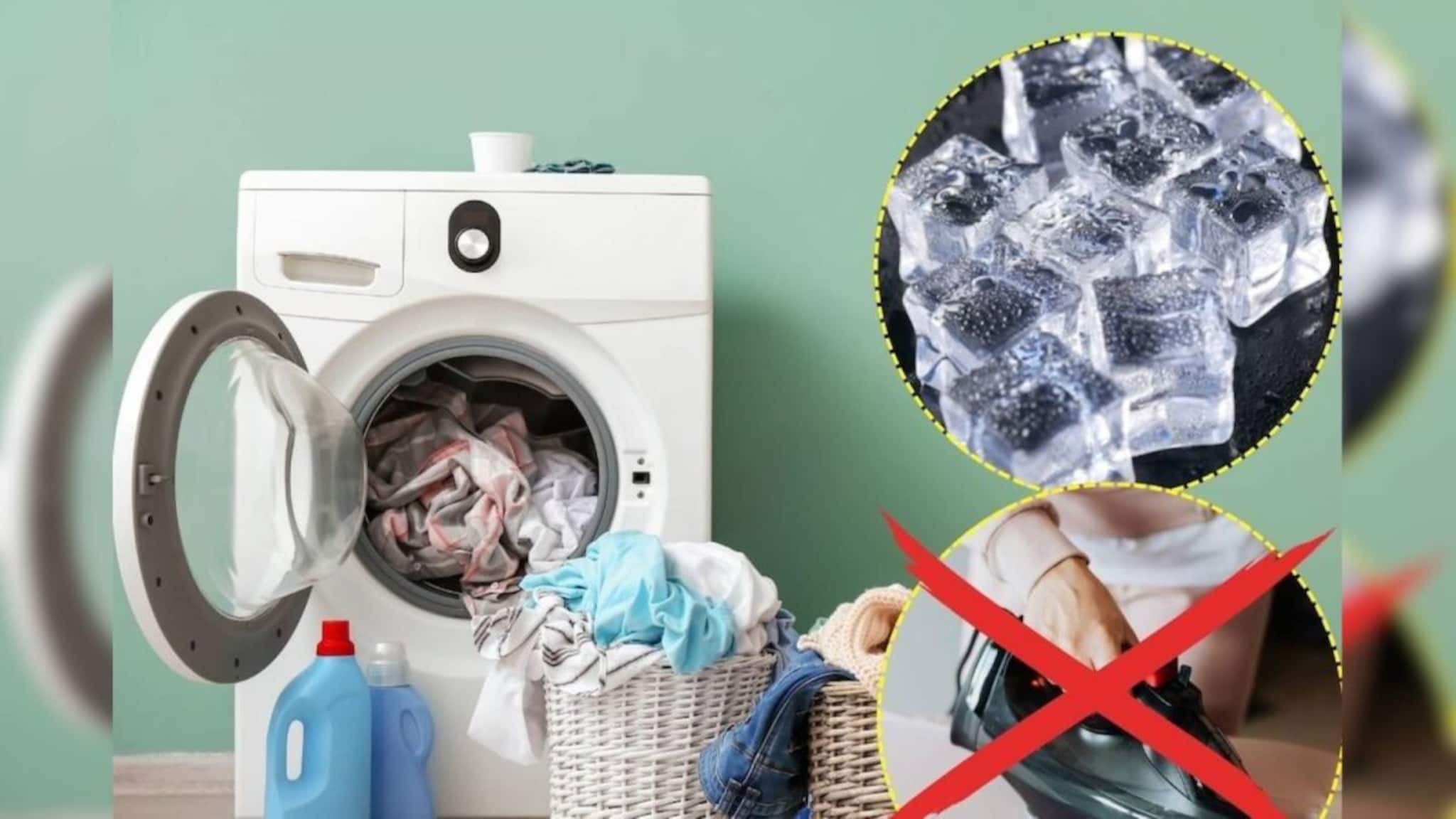 Washing Machine Ice Hacks: গুনে গুনে ৩ টুকরো বরফ দিন ওয়াশিং মেশিনের ড্রায়ারে! কাচা জামাকাপড় থাকবে ভাঁজহীন! একবারও ইস্ত্রি করতে হবে না!