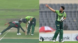 সেই বিতর্কিত রান আউট। সেই বিতর্কিত রান আউট।