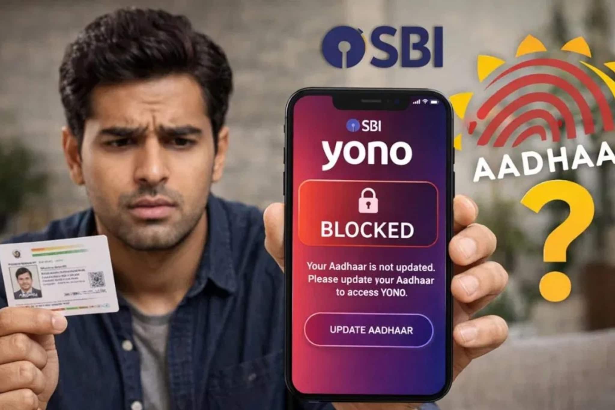 আধার আপডেট না করলে SBI YONO অ্যাপ কি ব্লক হয়ে যাবে? জেনে নিন সত্যিটা আধার আপডেট না করলে SBI YONO অ্যাপ কি ব্লক হয়ে যাবে? জেনে নিন সত্যিটা