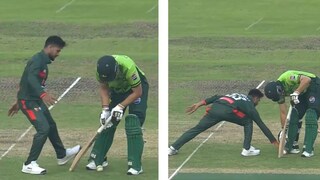 সলমন আলি আঘার রান আউট ঘিরে চরম বিতর্ক (Photo: X) 