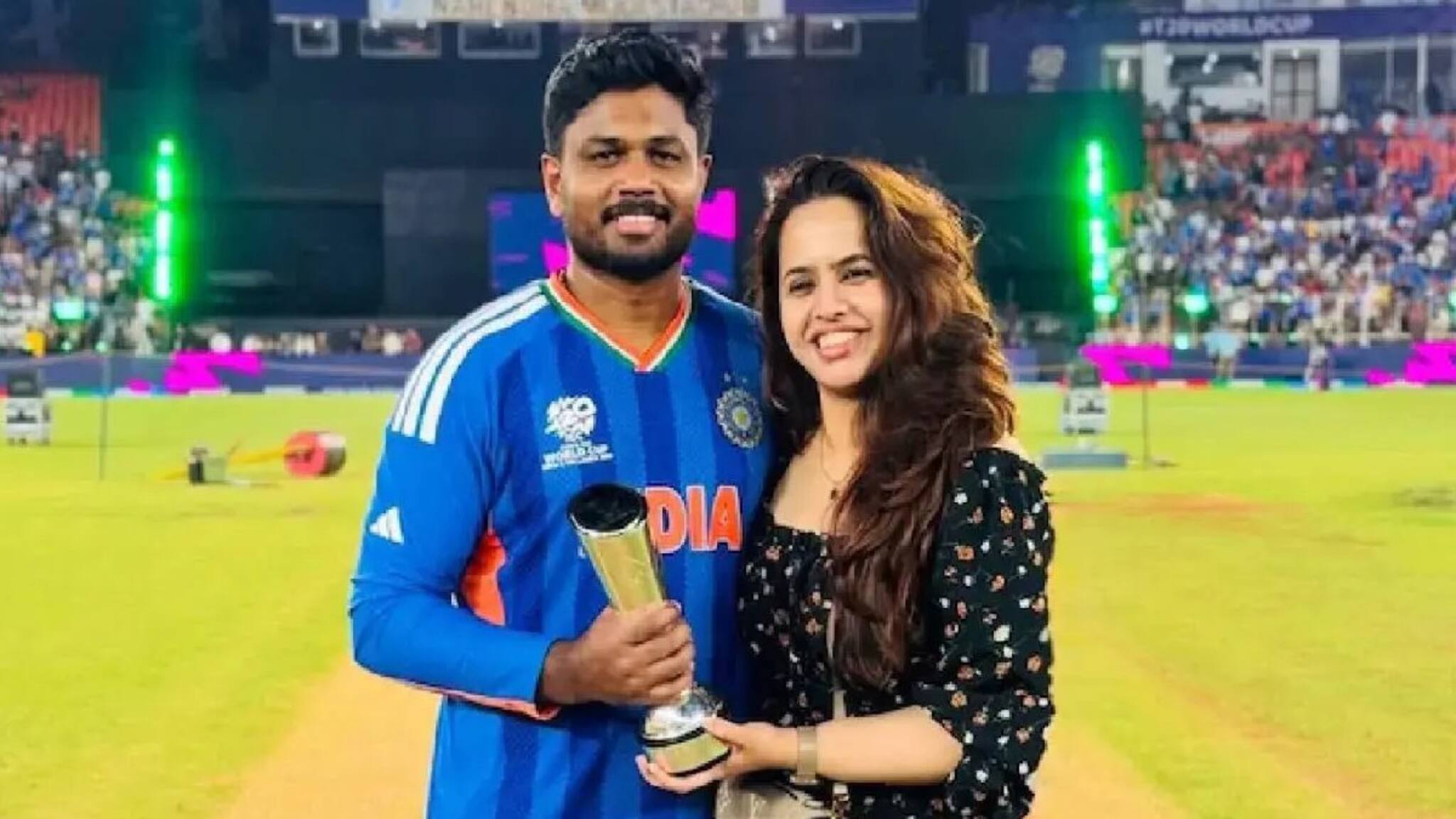 Sanju Samson Wife : এমন সঙ্গী জীবনে থাকলে কামব্যাক হবেই! সঞ্জু স্যামসনের স্ত্রী চারুলতাকে চেনেন? দু'জনের প্রেমের গল্প অনেকের অজানা