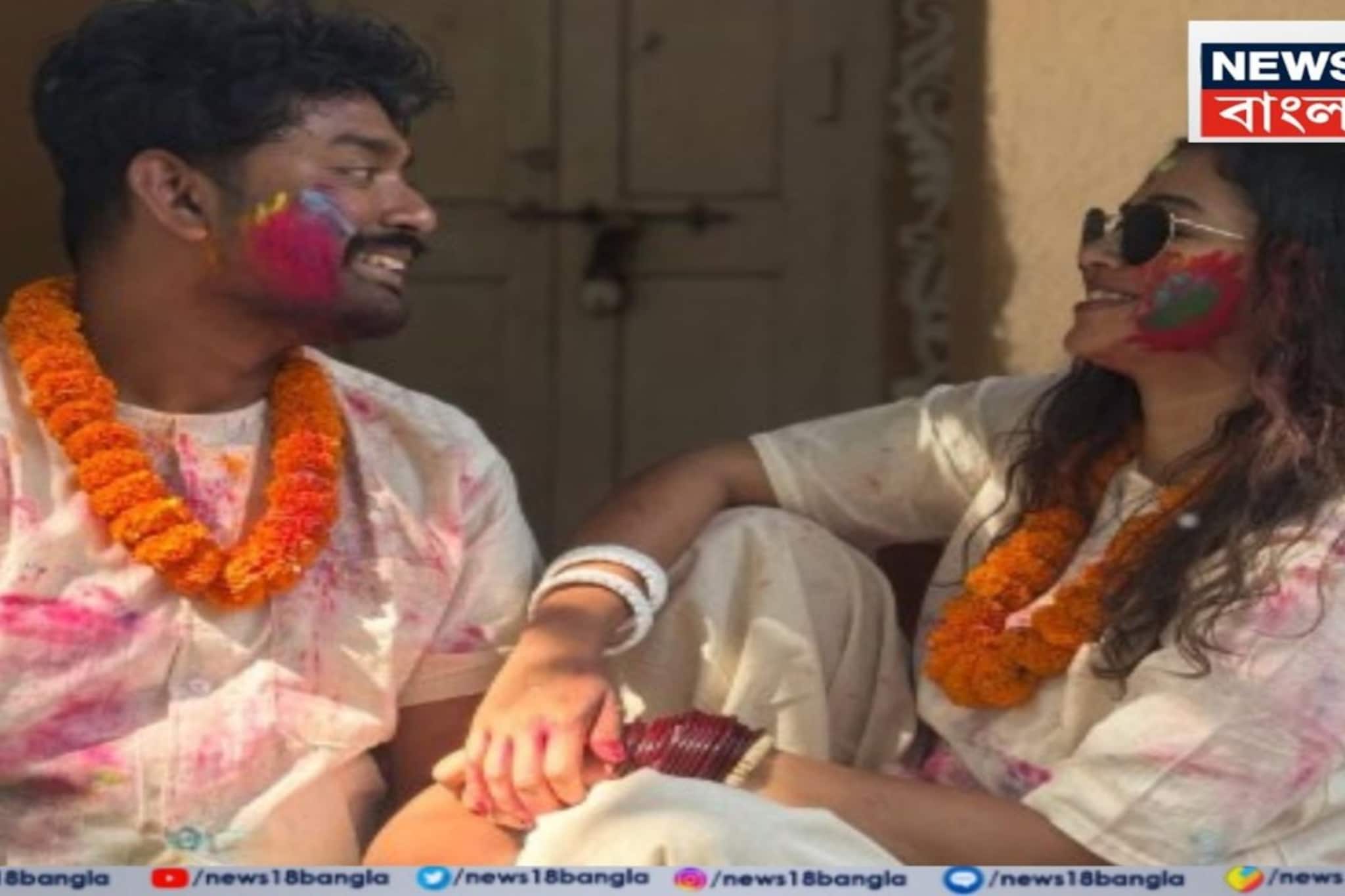 দু'জনে কুজনে...প্রকৃতির কোলে শান্তিনিকেতনে, শোভনের সঙ্গে একান্ত দোল-যাপন সোহিনীর দু'জনে কুজনে...প্রকৃতির কোলে শান্তিনিকেতনে, শোভনের সঙ্গে একান্ত দোল-যাপন সোহিনীর