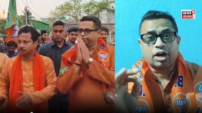 প্রার্থীর হয়ে প্রচারে সৌমিত্র খাঁ প্রার্থীর হয়ে প্রচারে সৌমিত্র খাঁ