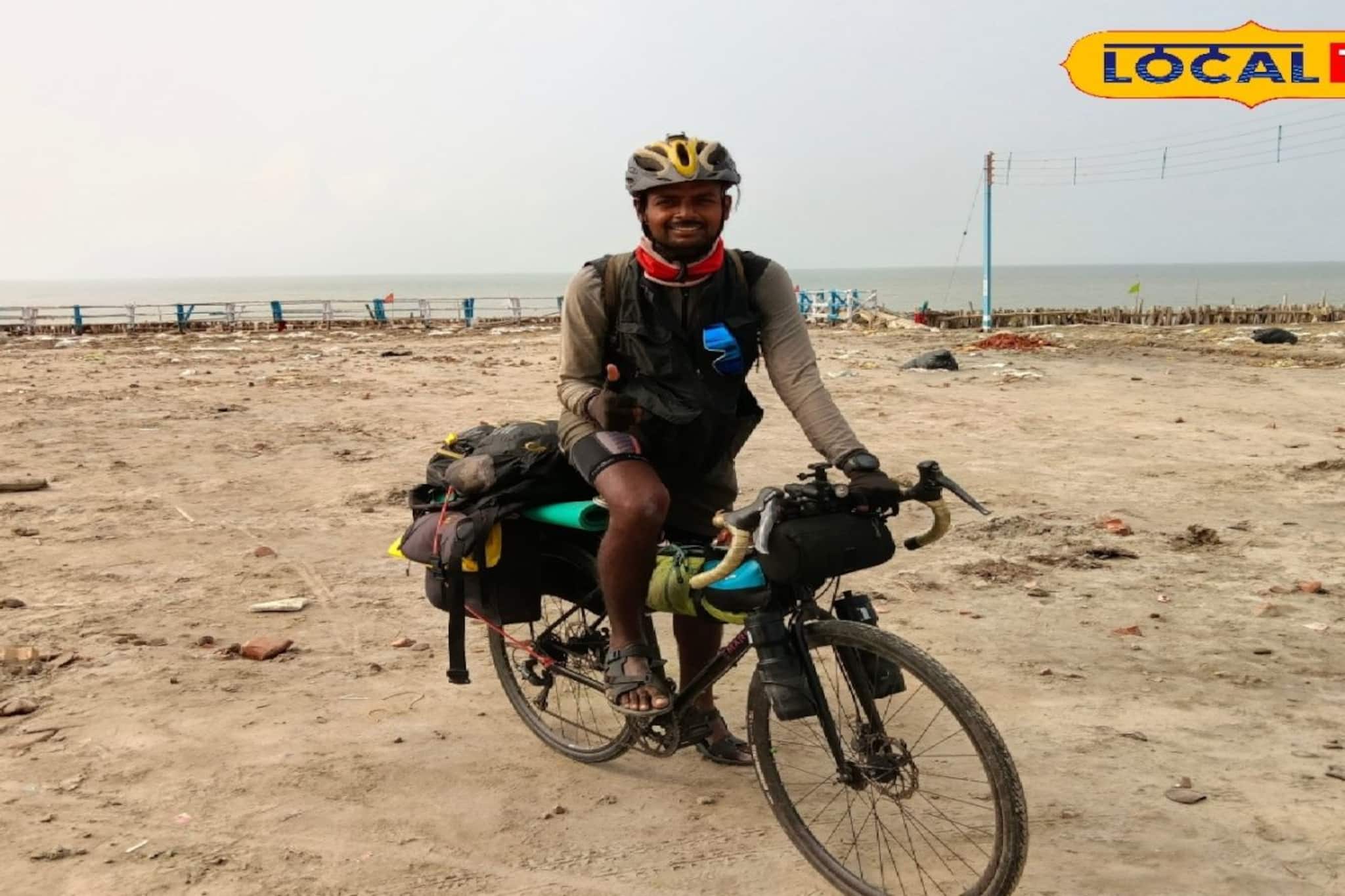 সাইকেল চালিয়ে বারাণসী থেকে কপিলমুনি আশ্রম! সমুদ্র তীর রক্ষায় শুভমের দুরন্ত যাত্রা