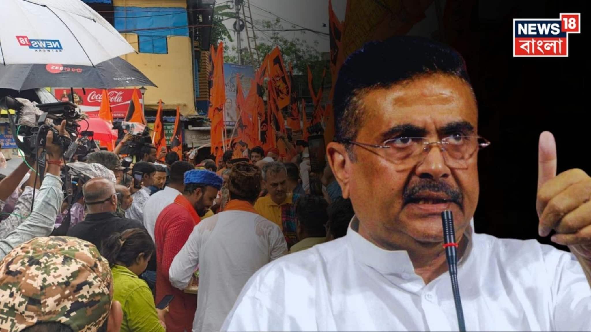 Suvendu Adhikari: সকাল সকাল কালীঘাটে শুভেন্দু! গেরুয়া ধ্বজা নিয়ে সঙ্গে সমর্থকেরা, শুরু শনিবারের প্রচার