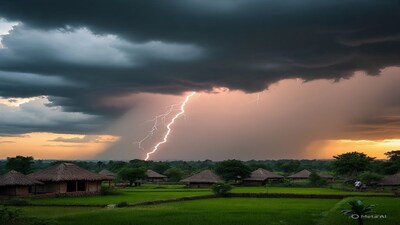কলকাতা: বজ্র-বিদ্যুৎ-সহ ঝড়-বৃষ্টি। আগামী দু থেকে তিন ঘণ্টায় বজ্রবিদ্যুৎসহ ঝড় বৃষ্টির সতর্কতা। দক্ষিণবঙ্গের এক জেলায় বজ্র-বিদ্যুৎ-সহ হালকা থেকে মাঝারি বৃষ্টির সতর্কতা। নদিয়া জেলাতে বজ্র-বিদ্যুৎ-সহ হালকা থেকে মাঝারি বৃষ্টি। Photo -Representative (Meta AI)