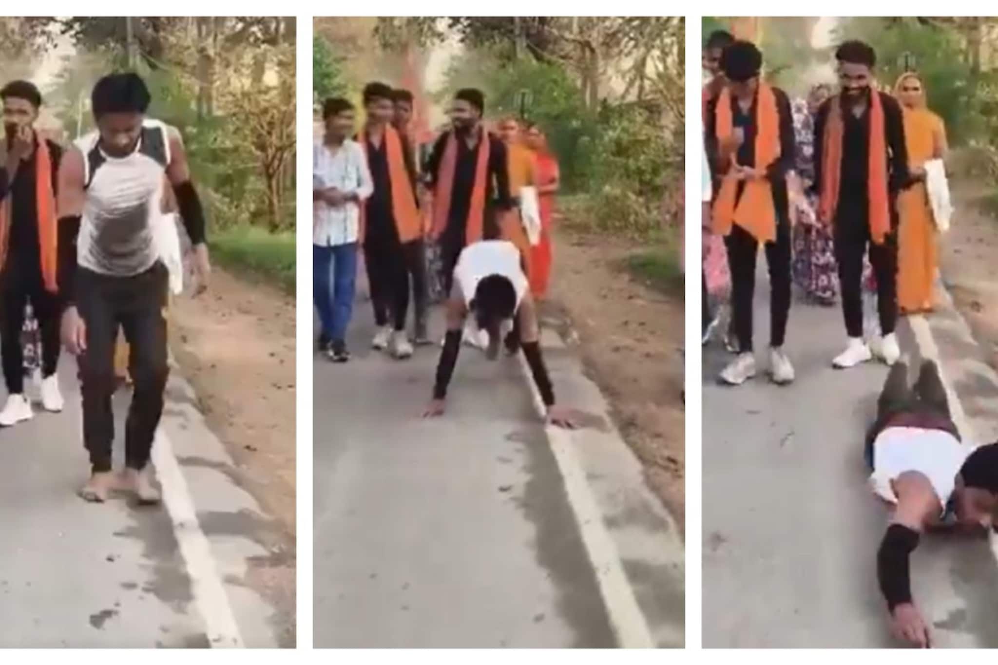 মনস্কামনা পূর্ণ, ডিভোর্স পেয়েই ৯ কিলোমিটার পথ দণ্ডি কাটলেন যুবক! একবেলার ধকলের পরও মুখে স্বস্তির হাসি মনস্কামনা পূর্ণ, ডিভোর্স পেয়েই ৯ কিলোমিটার পথ দণ্ডি কাটলেন যুবক! একবেলার ধকলের পরও মুখে স্বস্তির হাসি