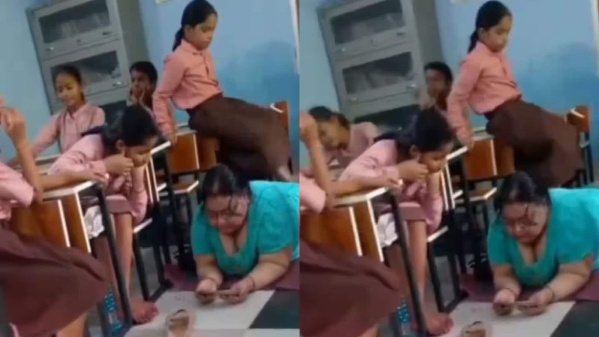 Shocking Viral Video: ক্লাসরুমে ছাত্রীদের দিয়ে হাত, পা ম্যাসাজ! সরকারি স্কুলে প্রধান শিক্ষিকার কীর্তি! ভাইরাল ভিডিও ঘিরে বিতর্ক চরমে