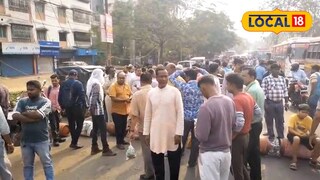 সিলিন্ডার রেখে পথ অবরোধ