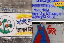 West Bengal Election 2026: ভোটের আগে দেওয়াল জুড়ে ছড়ার লড়াই! তৃণমূল-বিজেপি-বাম, প্রচারে টেক্কা দিচ্ছে কে? দেখুন ছবিতে