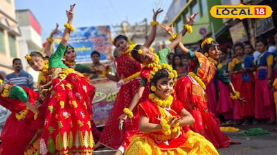 শান্তিনিকেতনের আদলে বসন্ত উৎসব