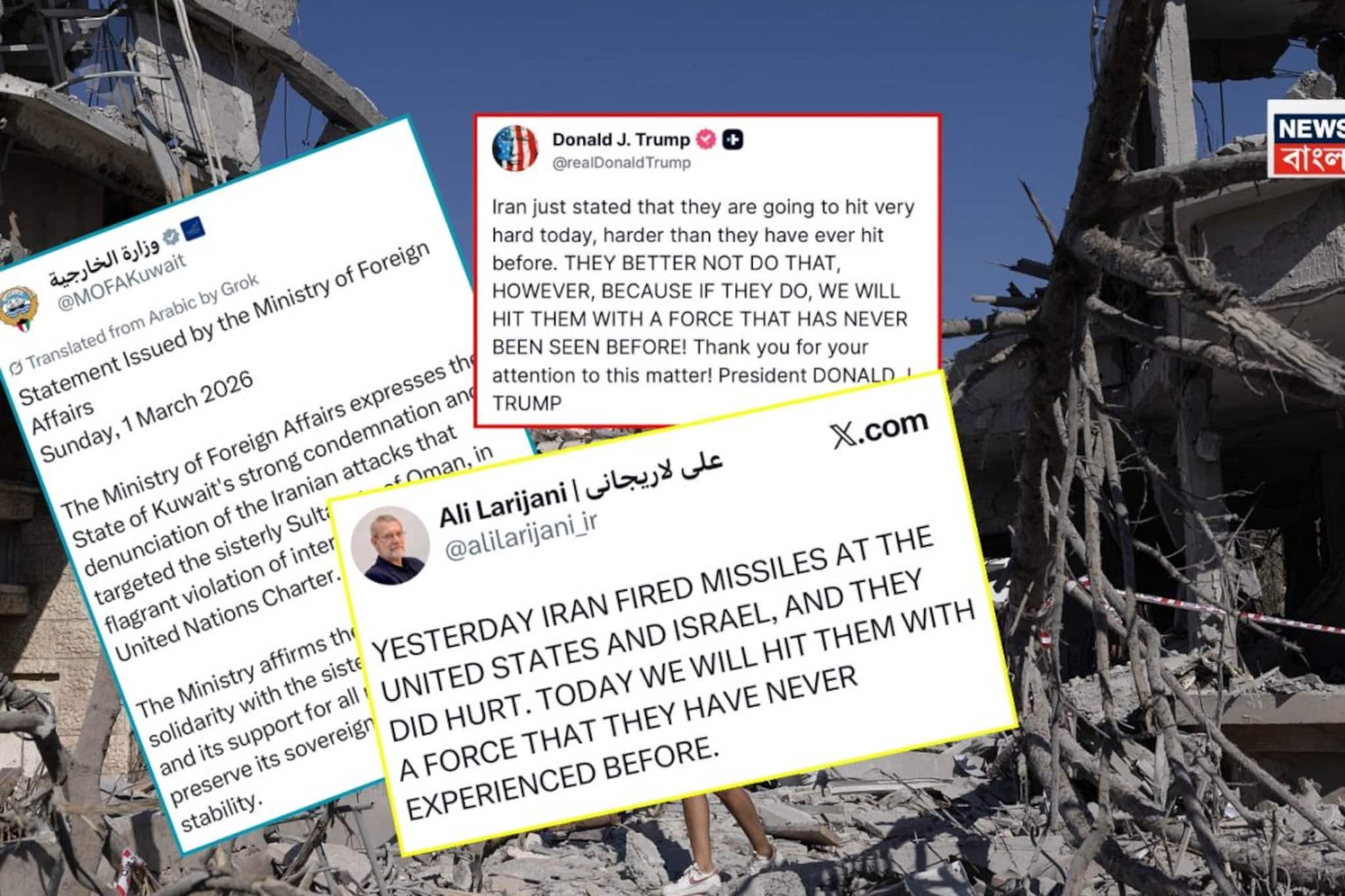 হুমকি-পাল্টা হুমকি! ইরানের প্রত্যাঘাত ভয়ঙ্কর হতে পারে হুঁশিয়ারি ট্রাম্পের