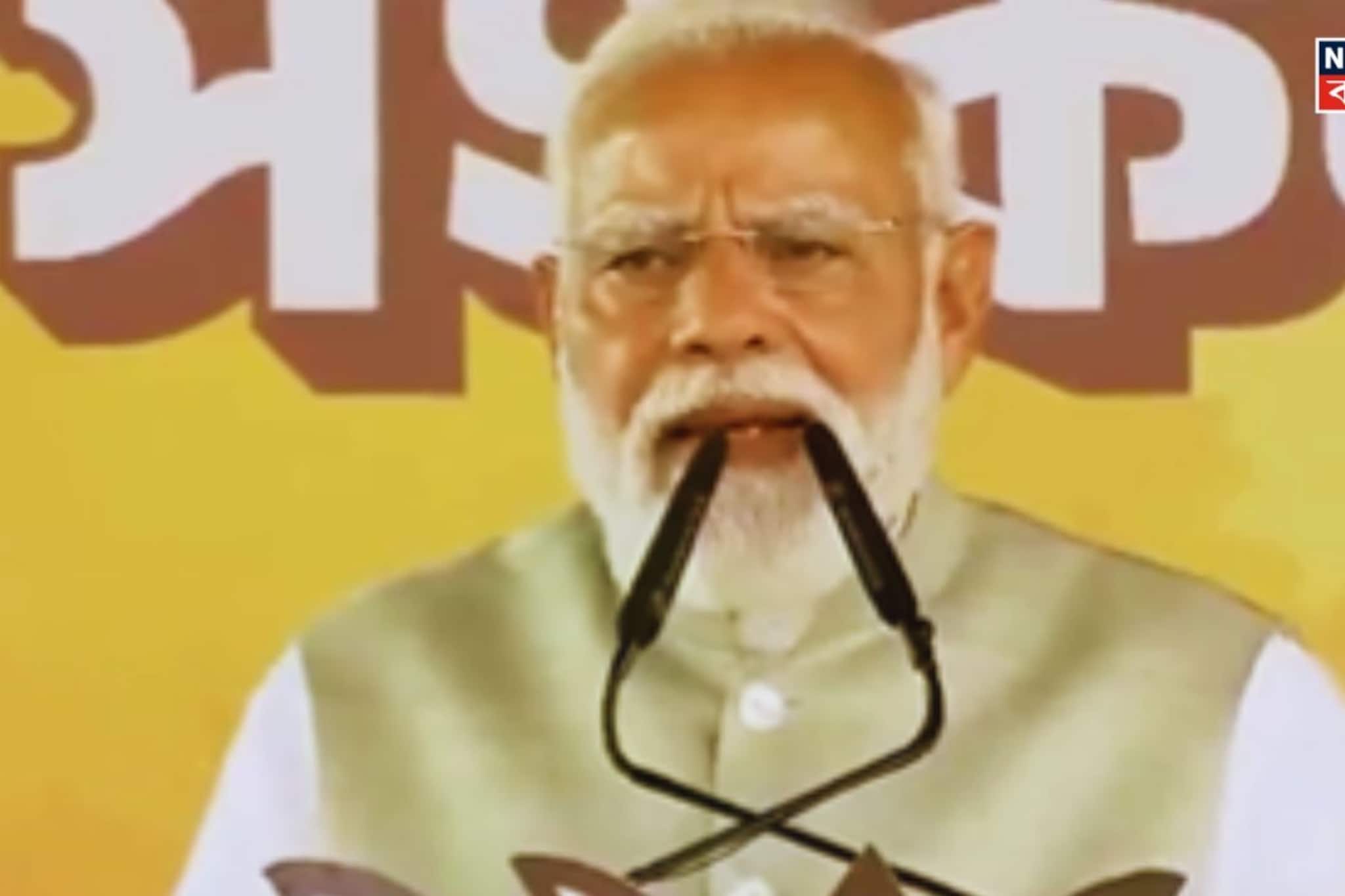 ‘ব্রিগেড ময়দান থেকে বাংলার ক্রান্তির শব্দ শোনা যাচ্ছে’, লক্ষ ভিড়ে শুরুতেই বাঙালি অস্মিতায় শান মোদির