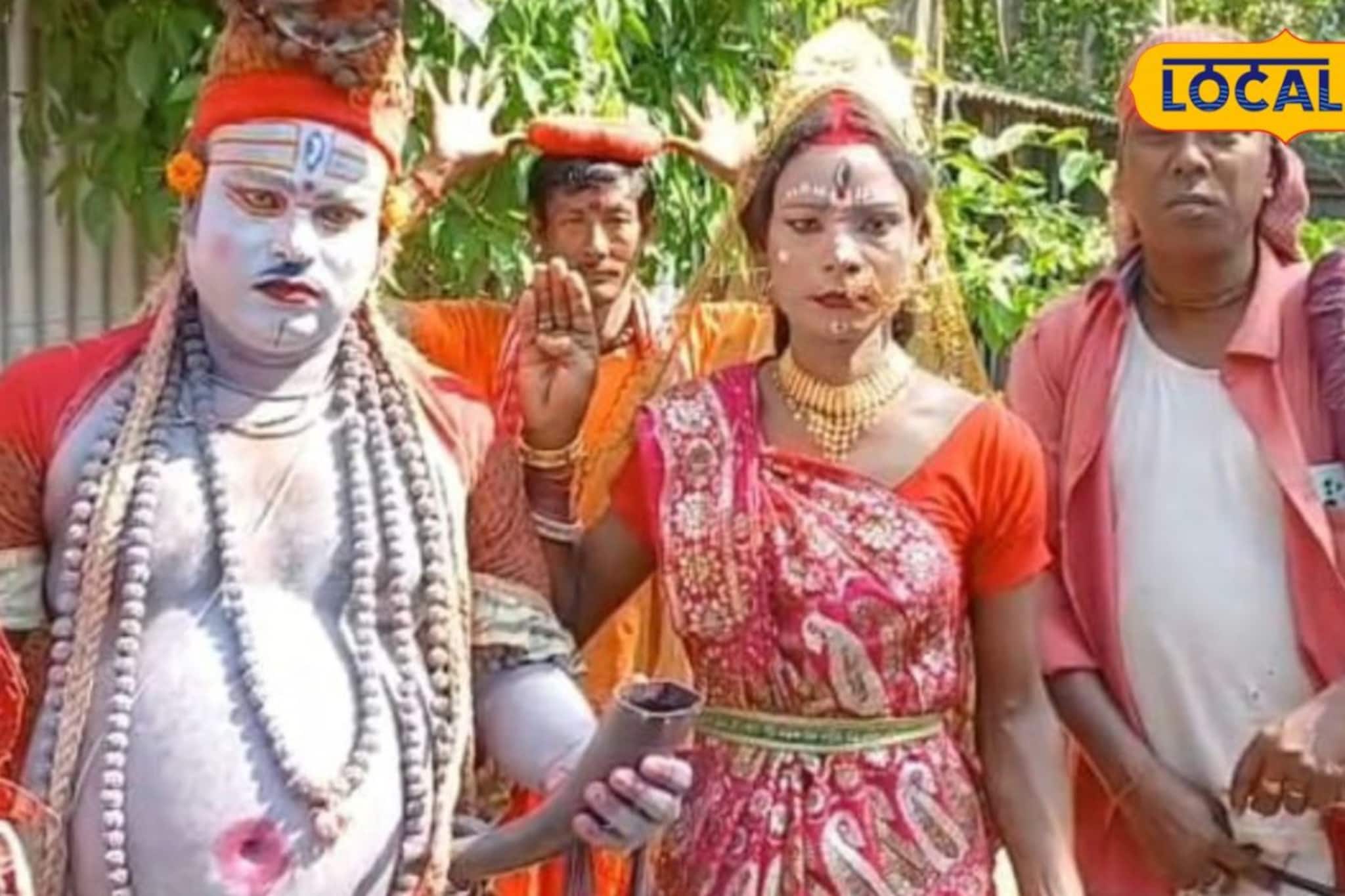 বাবার দেখানো পথেই চলেন সুমন, গাজন এলে সেজে ওঠেন দেবদেবীর সাজে