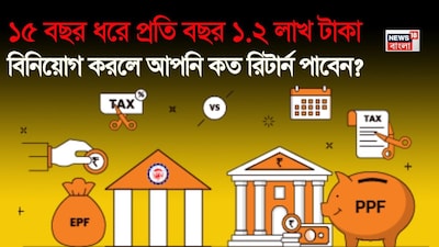 ১৫ বছর ধরে বছরে ১.২ লাখ বিনিয়োগে কত রিটার্ন পাবেন?