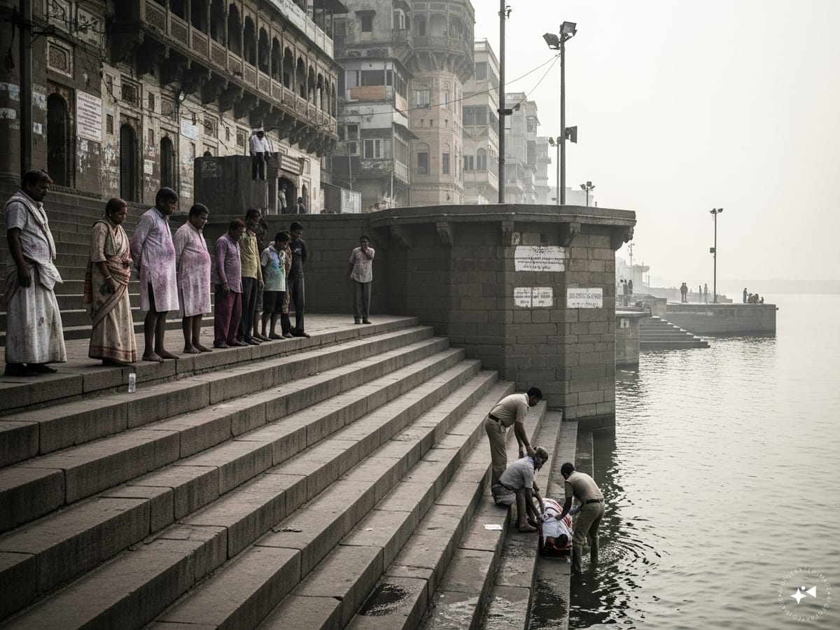 Generated image দোলের দিন মর্মান্তিক ঘটনা! আহিরীটোলা ঘাটে স্নান করতে নেমে ডুবে গেলেন ব্যক্তি, উদ্ধার করেও বাঁচানো গেল না!