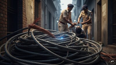 ১.৩৭ কোটি টাকার বিদ্যুতের কেবল চুরি! কলকাতা পুলিশের অ্যান্টি বার্গলারি স্কোয়াডের জালে ধৃত এক!  (Representative Image: AI)