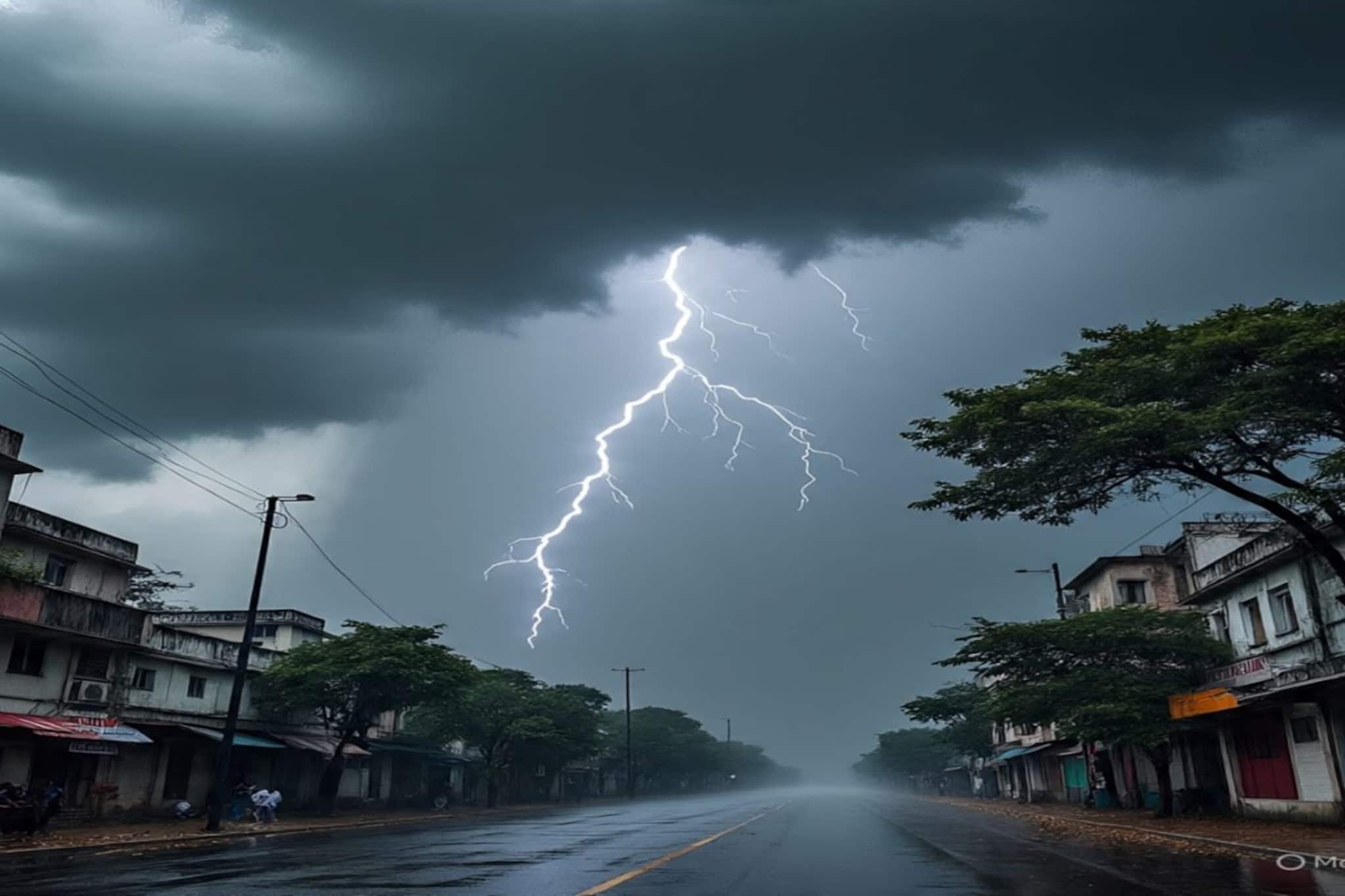 ঘন কালো মেঘে, কয়েক ঘণ্টাতেই কলকাতায় হু হু  হাওয়া, জোরালো ঝড়, বজ্র বিদ্যুৎ সহ বৃষ্টি