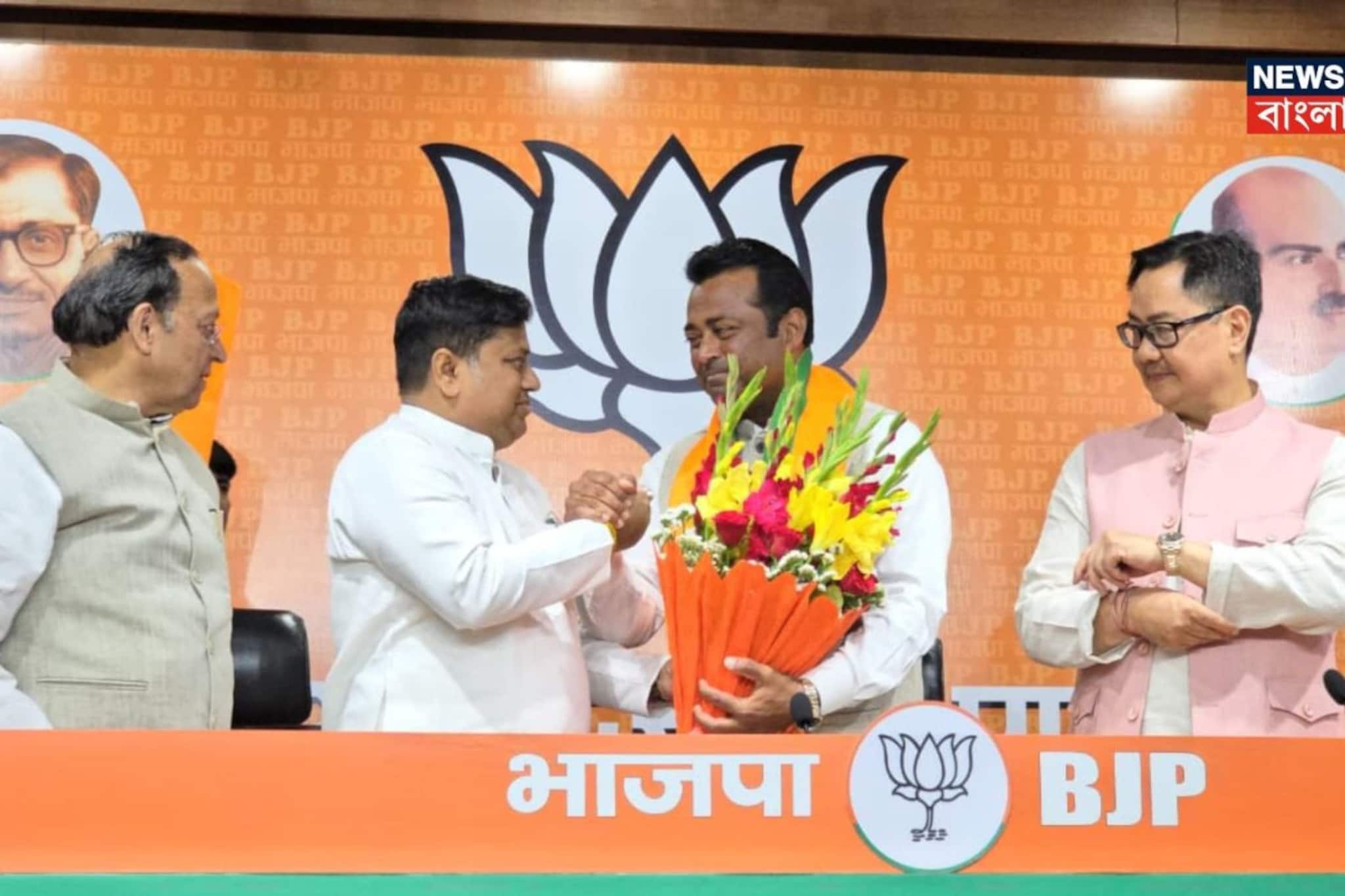 জোড়া ফুল ছেড়ে পদ্মে লিয়েন্ডার পেজ! দিল্লিতে বিজেপির দফতরে ফুলবদল টেনিস তারকার