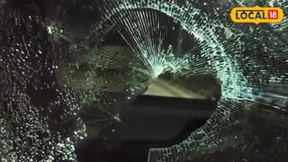 দুষ্কৃতীদের হাতে জাতীয় সড়কে আক্রান্ত গাড়ি