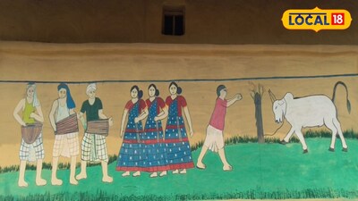 পুুরুলিয়ার গুহিয়ারডাঙ্গা গ্রাম হয়ে উঠেছে এক রঙিন শিল্পকেন্দ্র