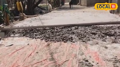 নিম্নমানের সামগ্রী দিয়ে তৈরি হচ্ছে রাস্তা