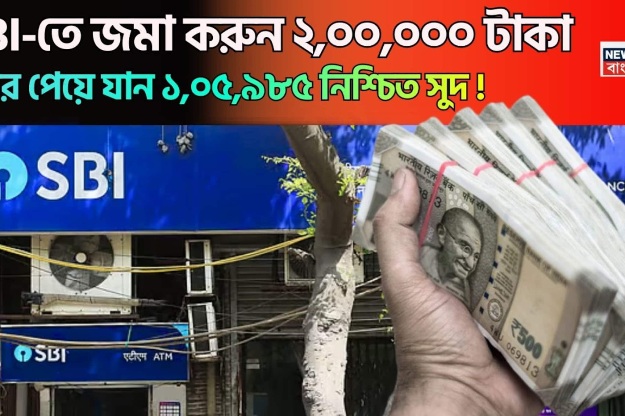 Deposit 200000 in SBI FD and Earn 105985 rupees  Assured Interest Check Full Calculation dc