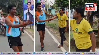 ৮ কিলোমিটার দৌড়লেন তৃণমূল প্রার্থী